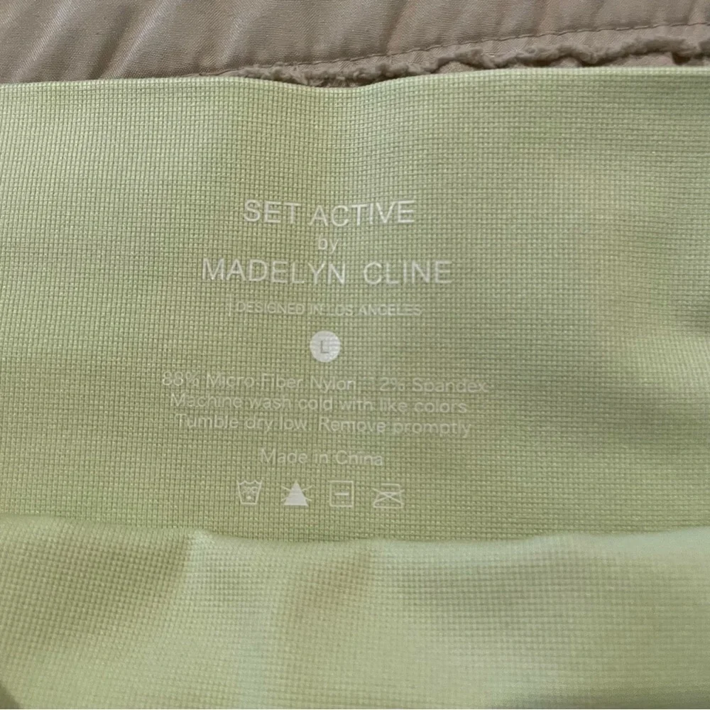 SET Active x Madelyn Cline Sculptflex Power Leggings Martini Green Large L - Picture 6 of 10